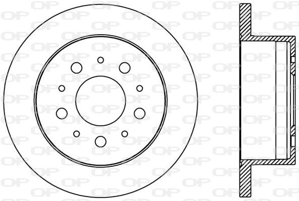 OPEN PARTS Тормозной диск BDA2384.10